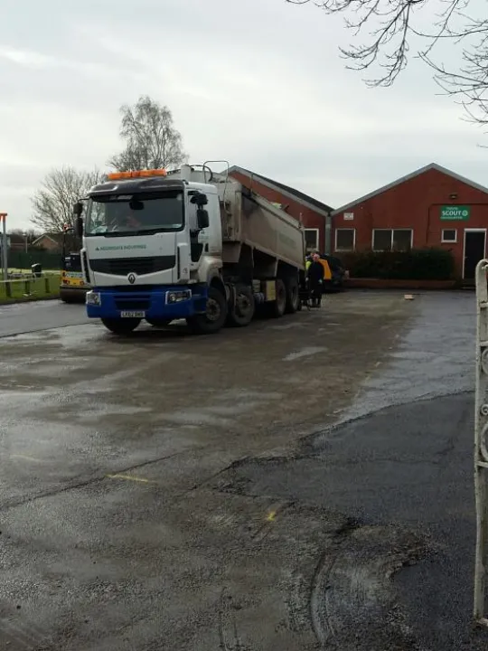 Playing Field &ndash; resurfacing work on car park
