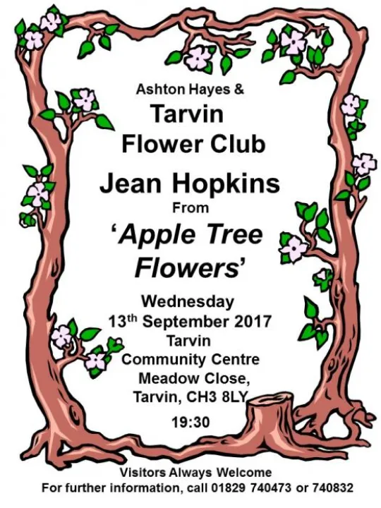 AH & T Flower Club Poster Sep 2017