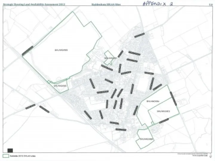 SHLAA Map of suitable sites