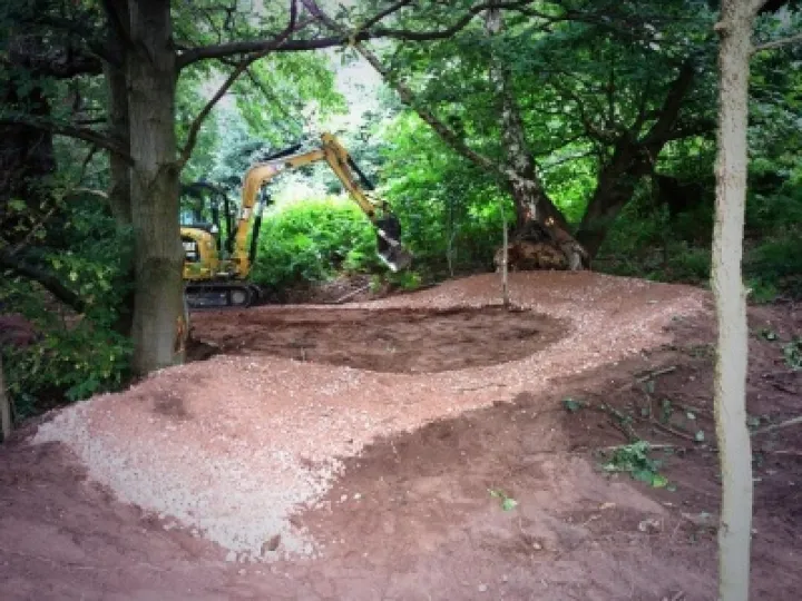 Shugborough MTB Trail Staffs earthworks