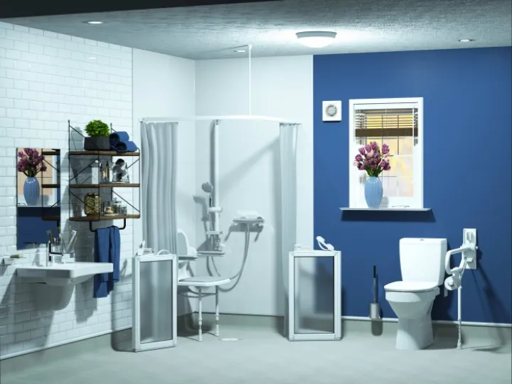 AKW White Wall Panel Roomset