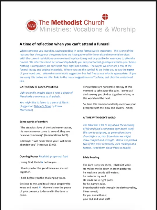 Funeral prayers preview