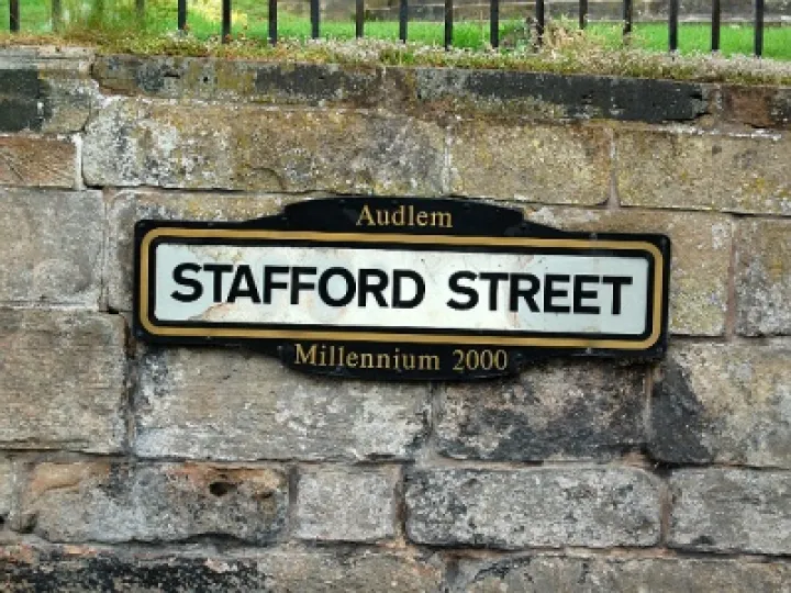Sign stafford street road