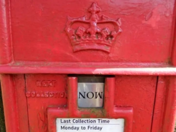 Post office letter box letterbox royal mail