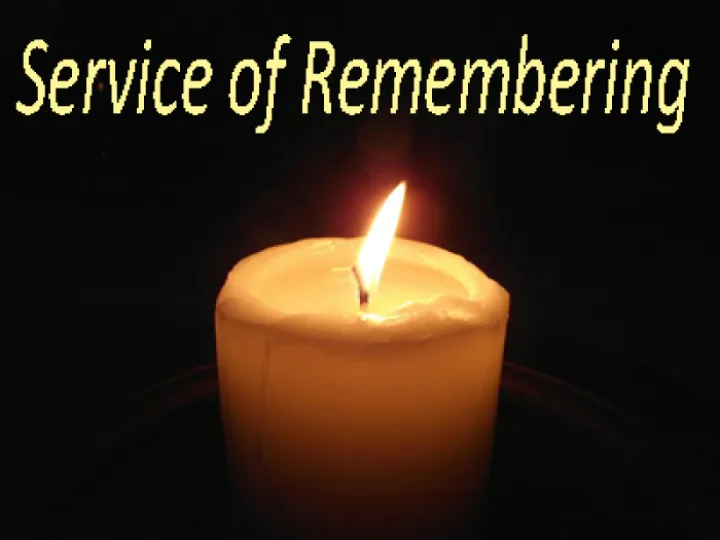 Remembering