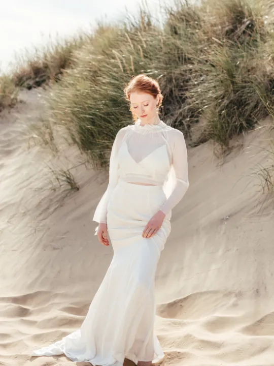 Serafina Blouse godet skirt romantic beach P