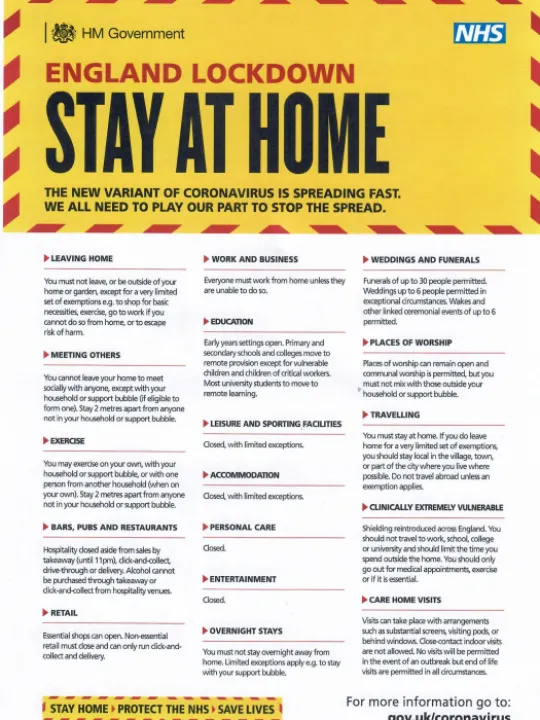 Lockdown Guidelines