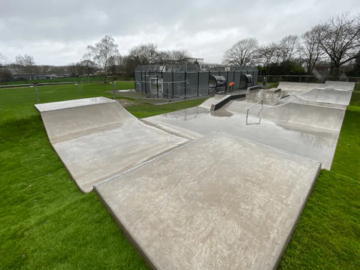 Woodside skatepark deck