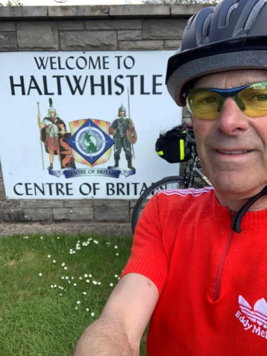 Revd John Kime &ndash; Centre of Britain &ndash; Climate Change Cycle Ride