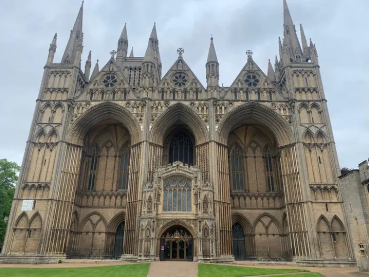 26 May &ndash; Outside Peterborough Cathedral