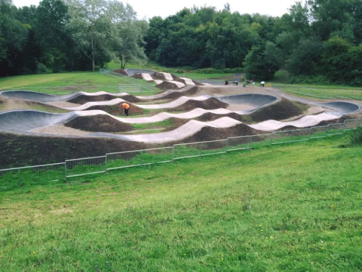 Wombridge Park pump track wide view