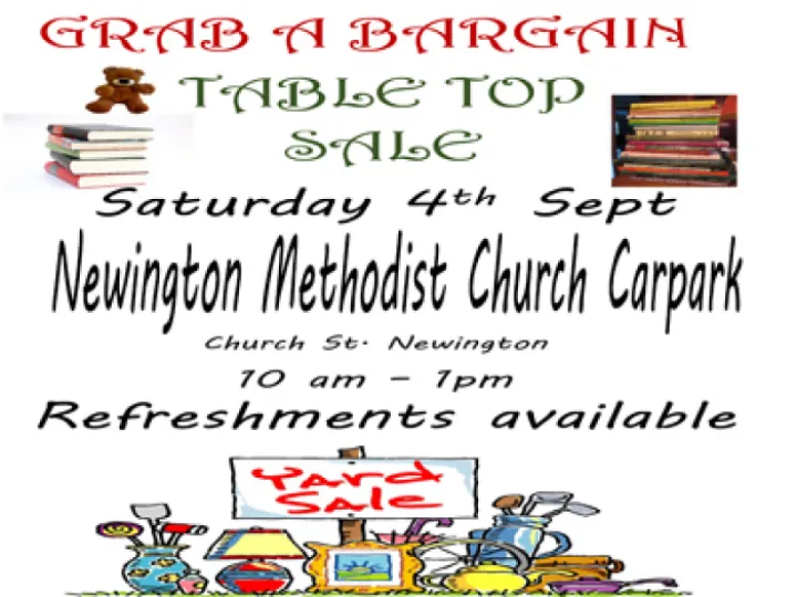table top sale Newington