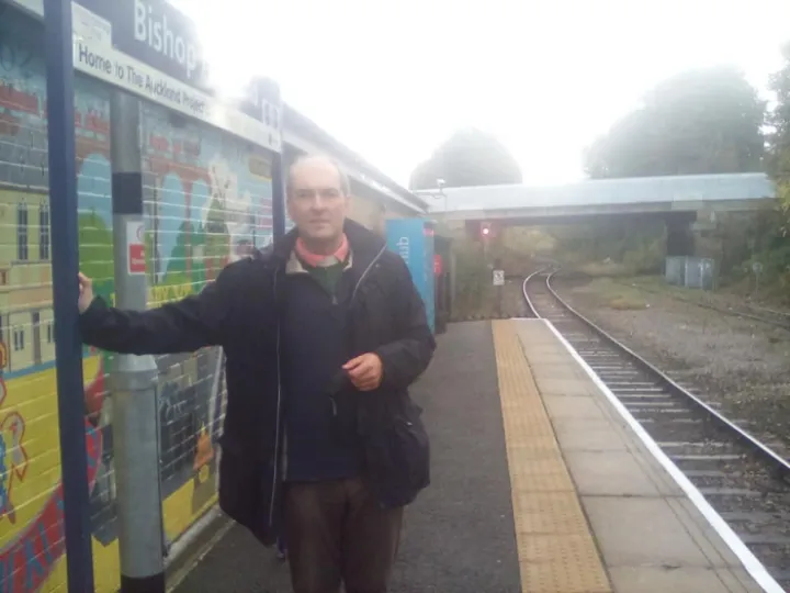 Rev John on his way to Glasgow for COP26