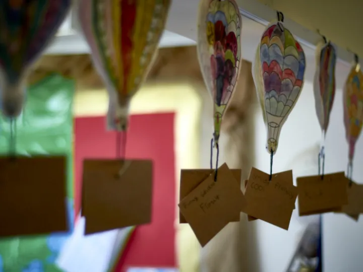 Hot air balloon display