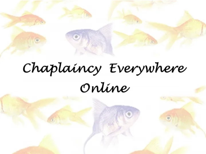 Chaplaincy Everywhere