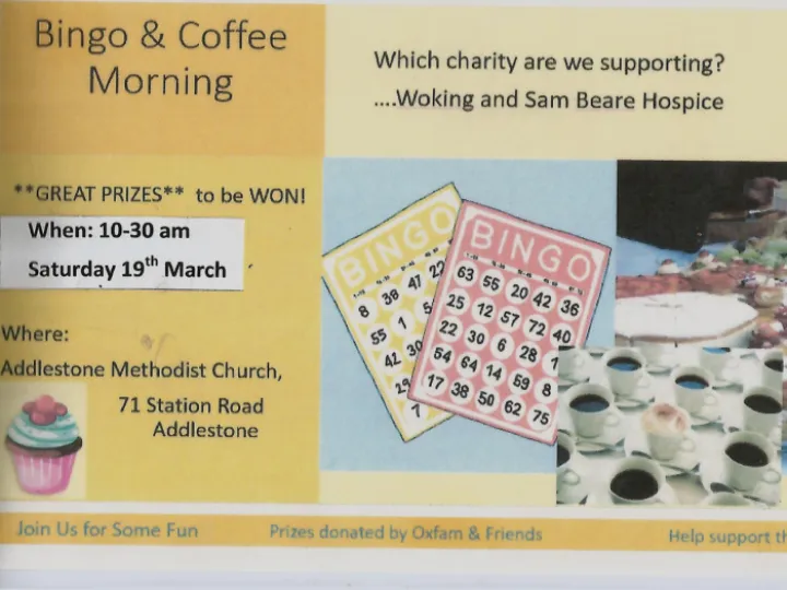 19 March Bingo & Coffee Morning &ndash; 2022