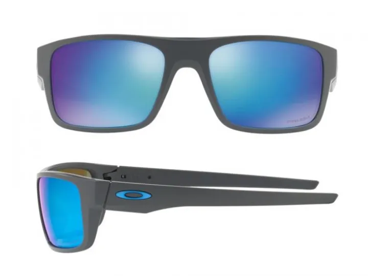 Oakley Drop Point In Matte Grey With Prizm Sapphire Polarised Lenses OO9367-06