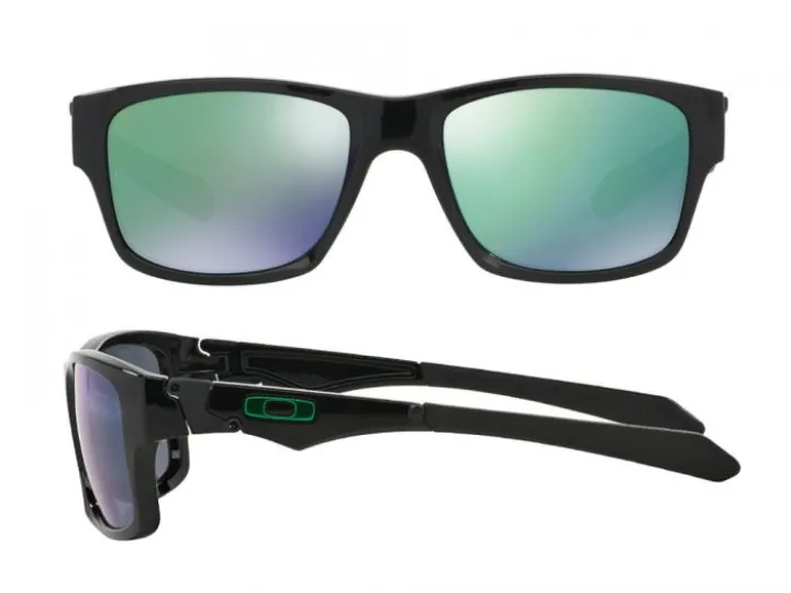 Oakley Jupiter Squared In Polished Black With Iridium Jade Lenses OO9135-05