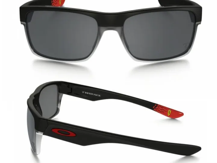 Oakley Twoface Scuderia Ferrari In Matte Black With Black Iridium Lenses OO9189-20