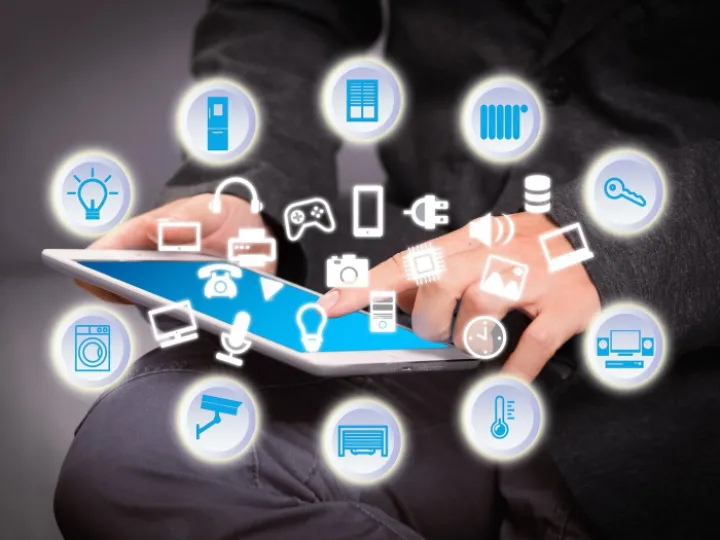 Smart alarm system on tablet