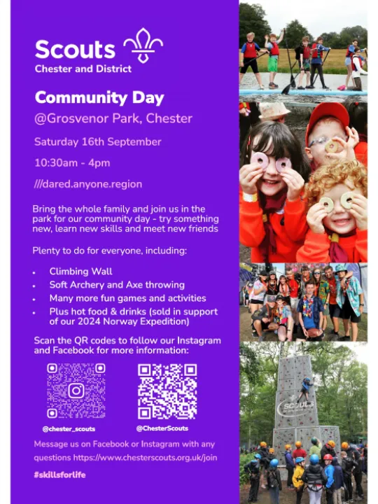 Scouts Community Day Poster &ndash; Sep 2023