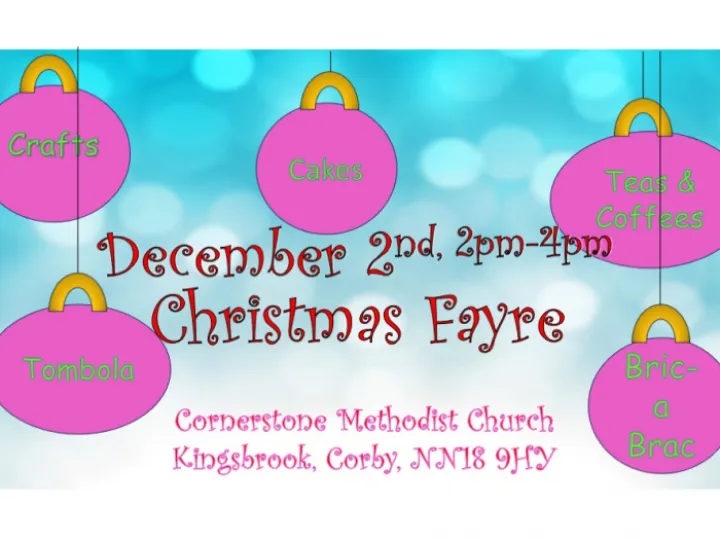 Christmas Fayre Poster 2023