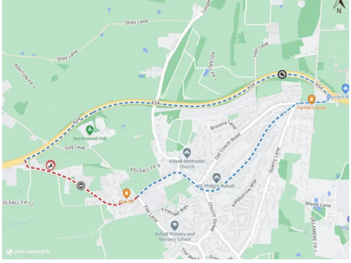 Chester Raod Kelsall Diversion 01/24