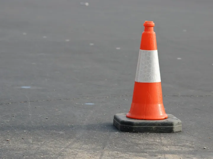 Caution, cone, orange