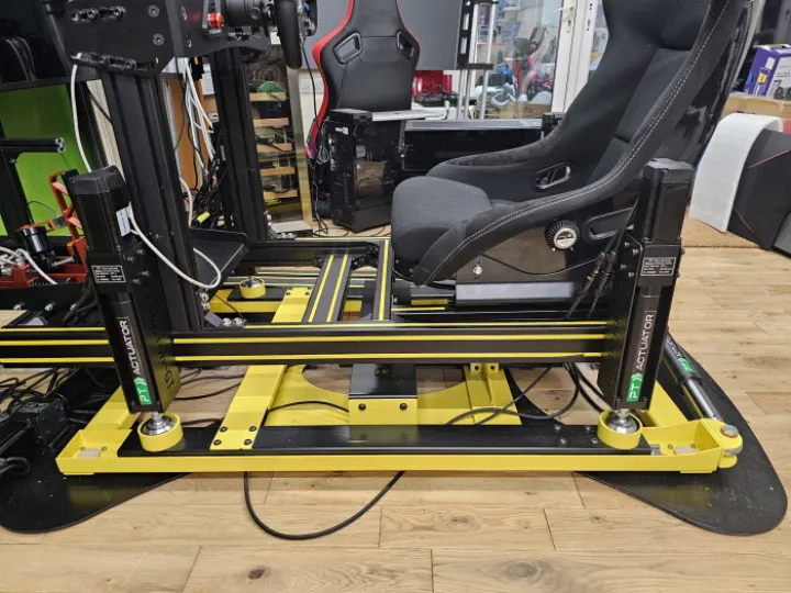 Side view of the Champion GT actuator kit for any home racing rig or flying sim.