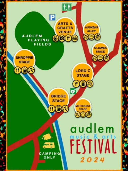 Audlem 2024 Festival Map