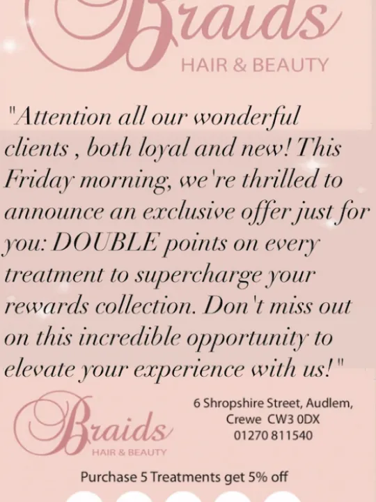 Braids Special Offer