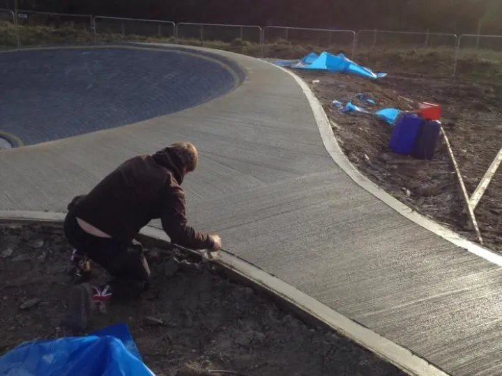 Concrete laying