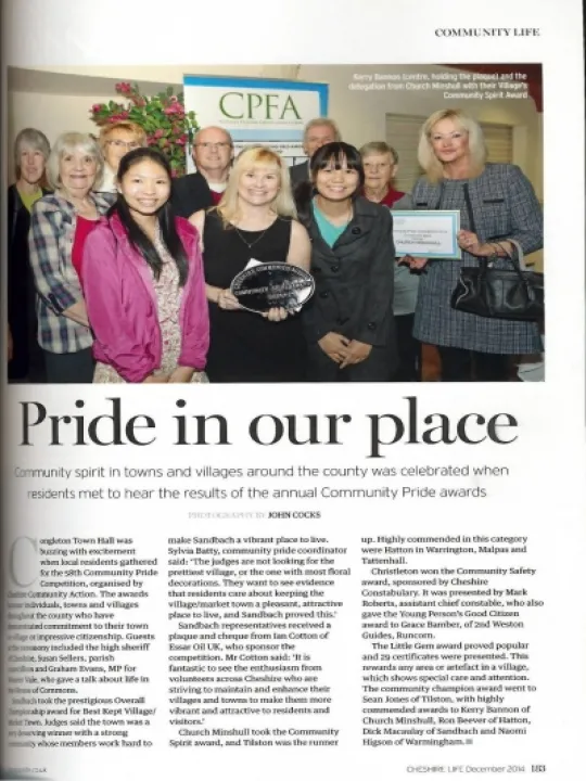 Cheshire life &ndash; Community pride