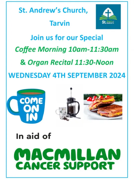 St Andrews Macmillan Coffee Morning 2024 4x3