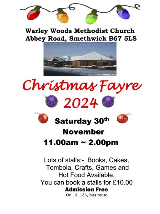 Warley Woods Christmas Fayre Poster