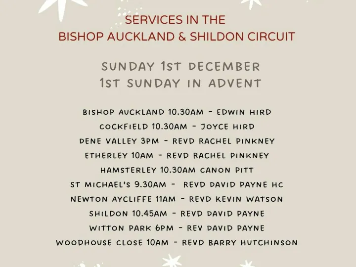 BAS Advent 1 Services 2024