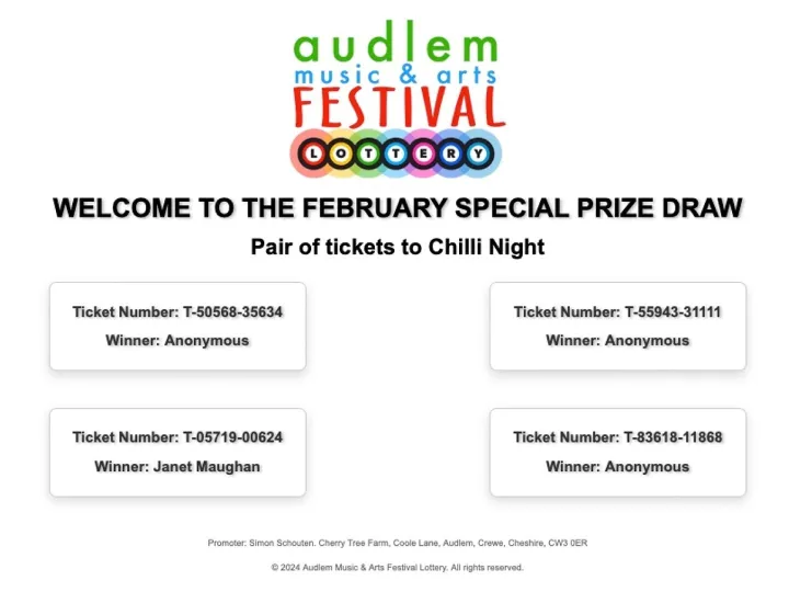 2025 Feb Winners Bonus Prize