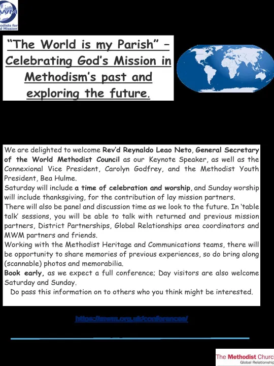 MWM Annual Global Missions Conference Flier 2025