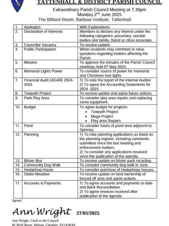 Parish Council Meeting