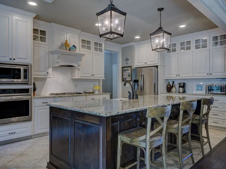 Kitchen, interior design, room, home, interior, residential, decor, decoration, domestic, indoors, style, home design, luxury, furniture, furnishings, fixtures, design, residence, luxury home, chairs, interior decoration, table, kitchen table, kitchen cou