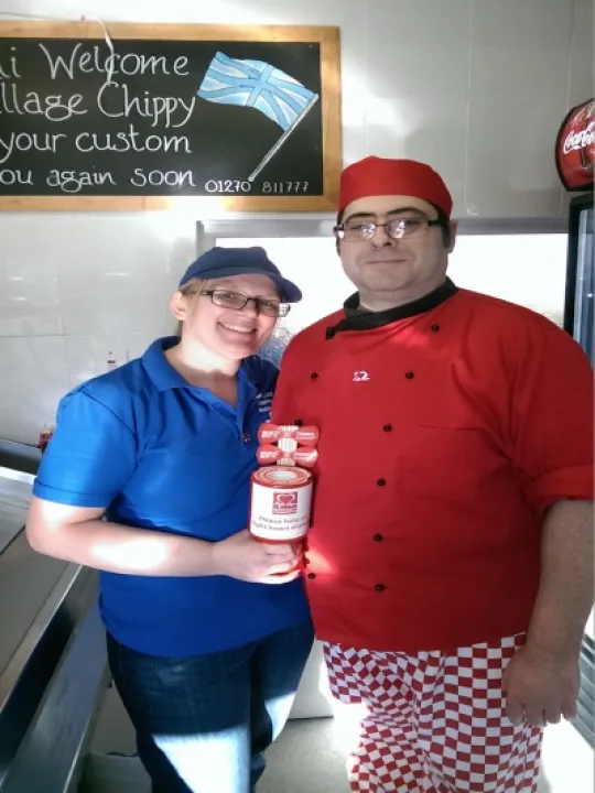 George & Ali at The Village Chippy