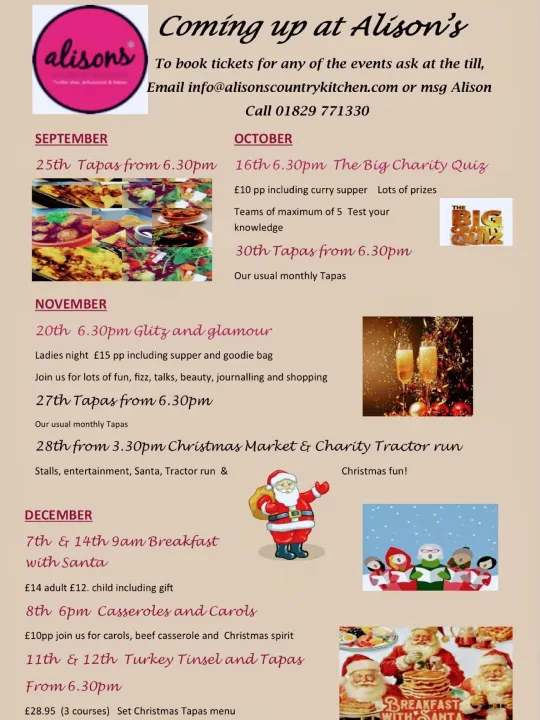 Alisons Autumn Events