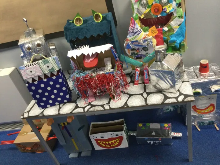 Material Monster Bins