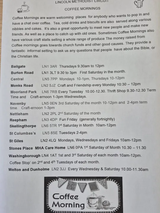 Lincoln Coffee Mornings