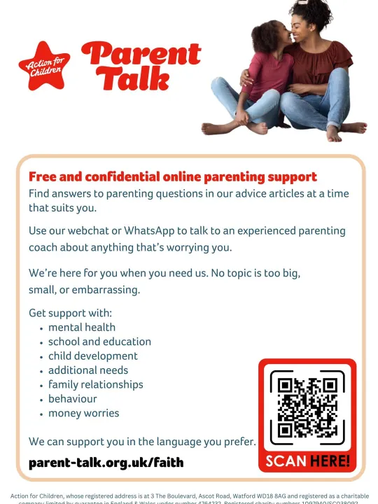 Parent Talk Poster &ndash; Faith Groups-1