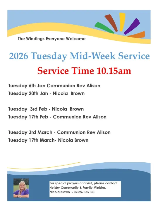 2026 Tuesday Services The Windings Jan &ndash; Mar