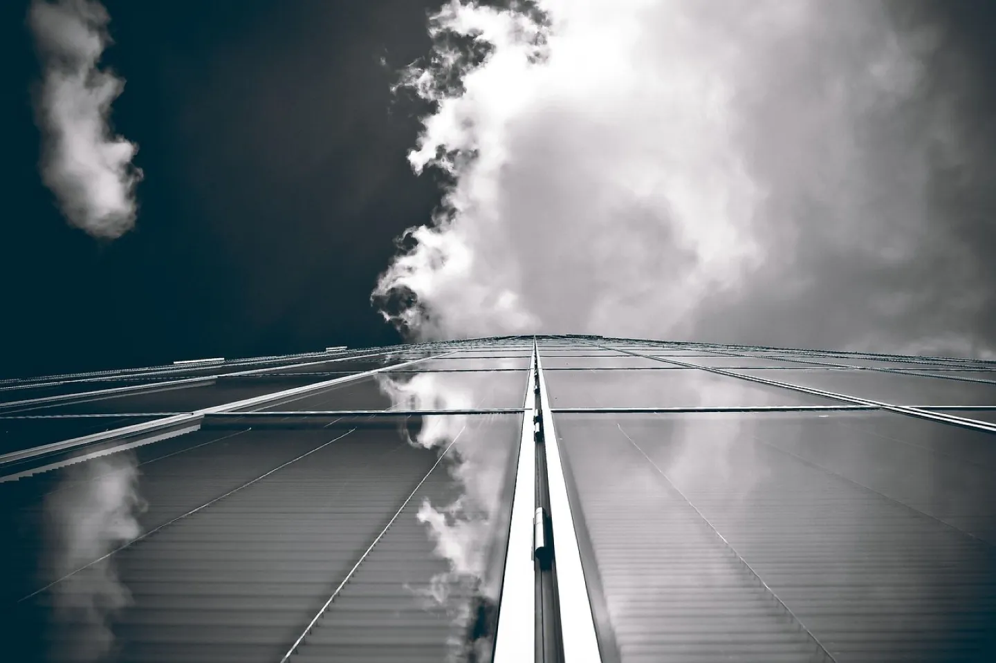 Glass skyscrapers
