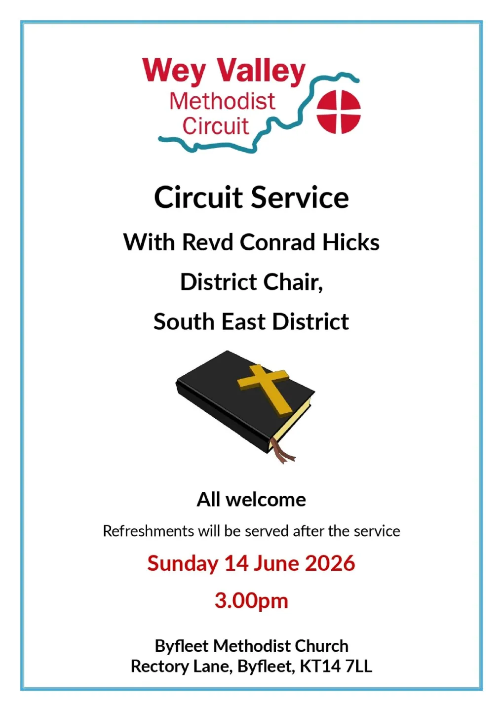 Circuit Service 14 June With Rev Conrad Hicks &ndash; Di