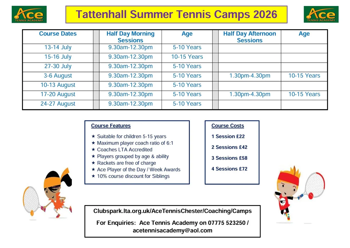 Tattenhall Online &ndash; Tattenhall Summer Holiday Cour