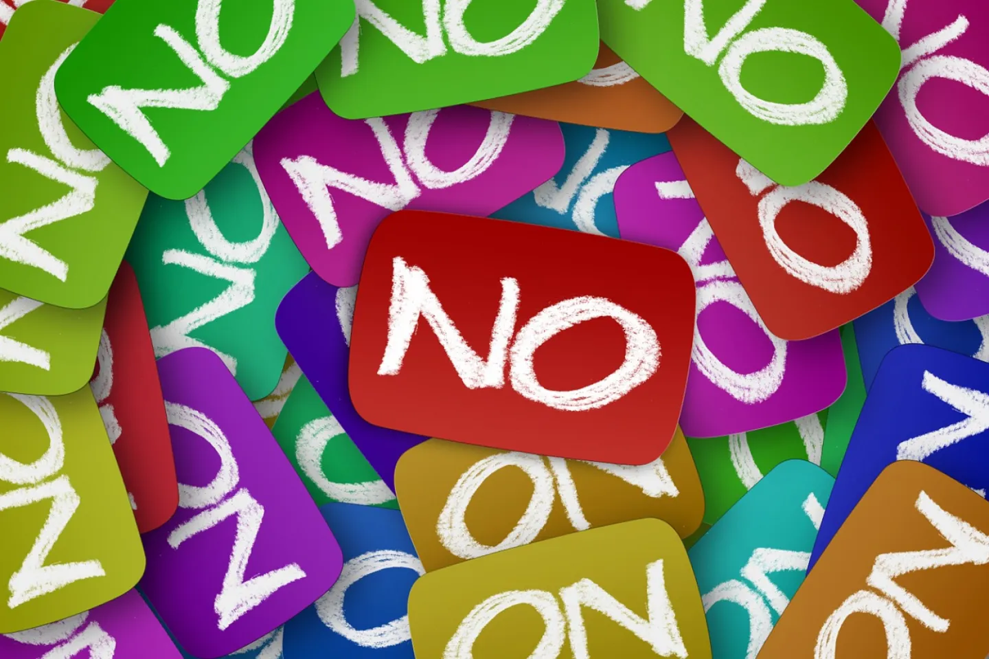 say no